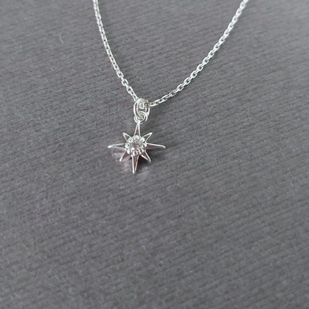 ✨✨Extra Tiny Silver North Star Necklace✨✨ - Picture 4 of 6